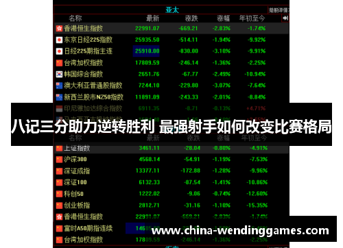 八记三分助力逆转胜利 最强射手如何改变比赛格局